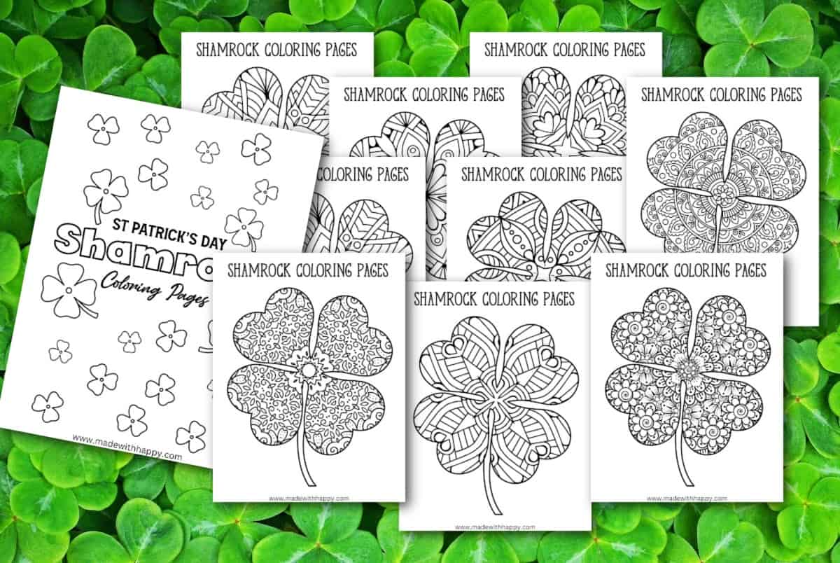 Shamrock Coloring Pages Shamrock Coloring Pages