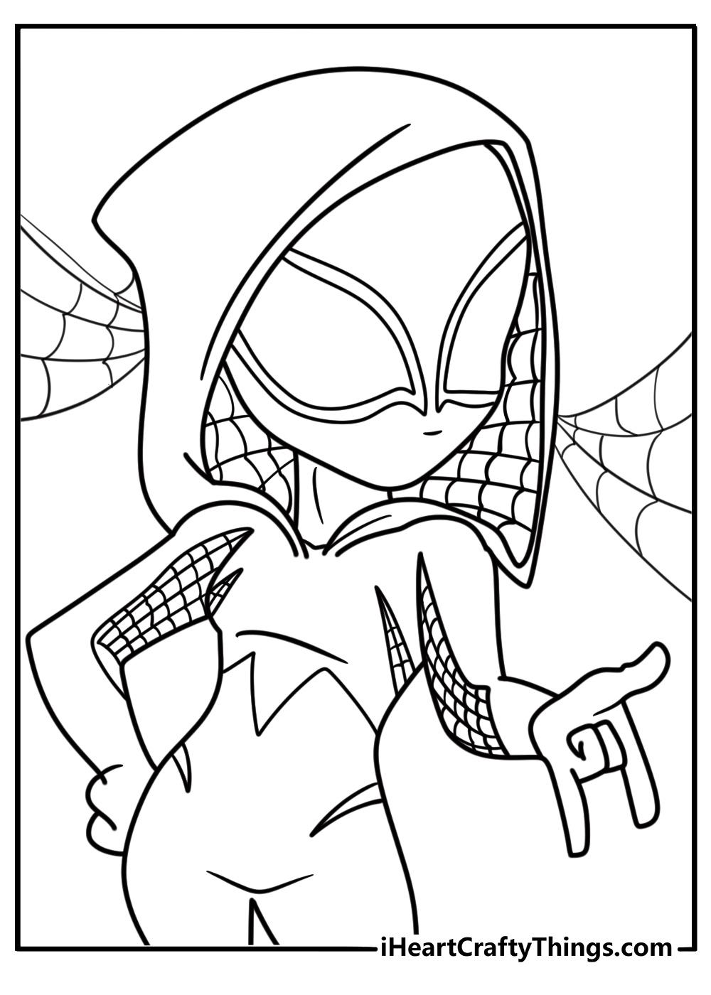 Spider Gwen Coloring Pages Spider Gwen Coloring Pages