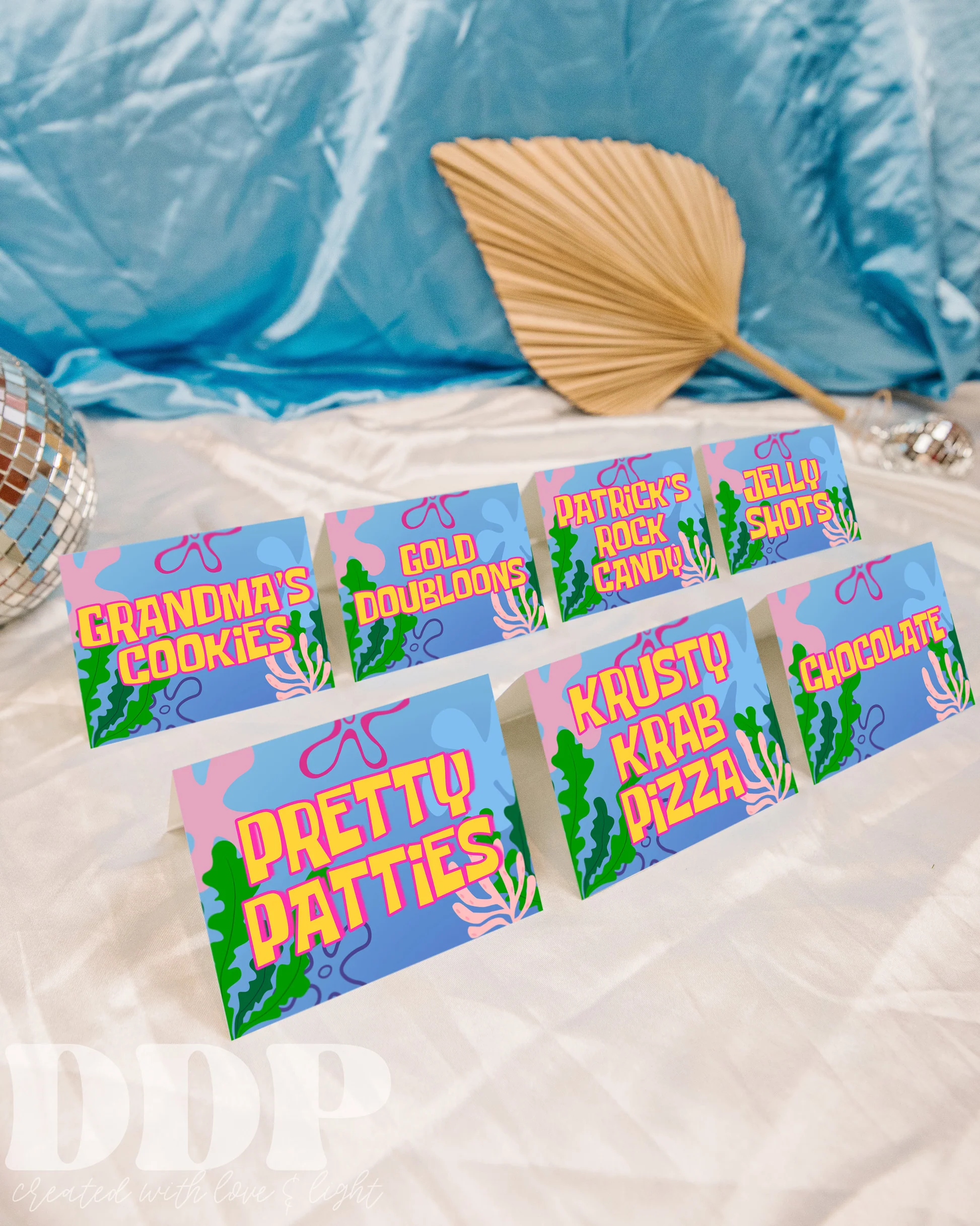 Sponge Bob Food Tent Label Printable 80095 Sponge Bob Food Tent Label Printable 80095