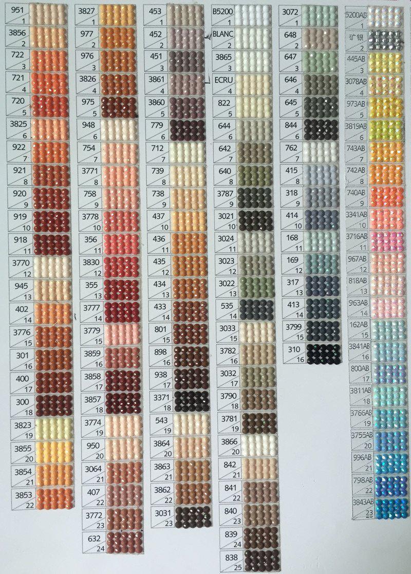 free printable color dmc diamond painting dmc chart free printable color dmc diamond painting dmc chart