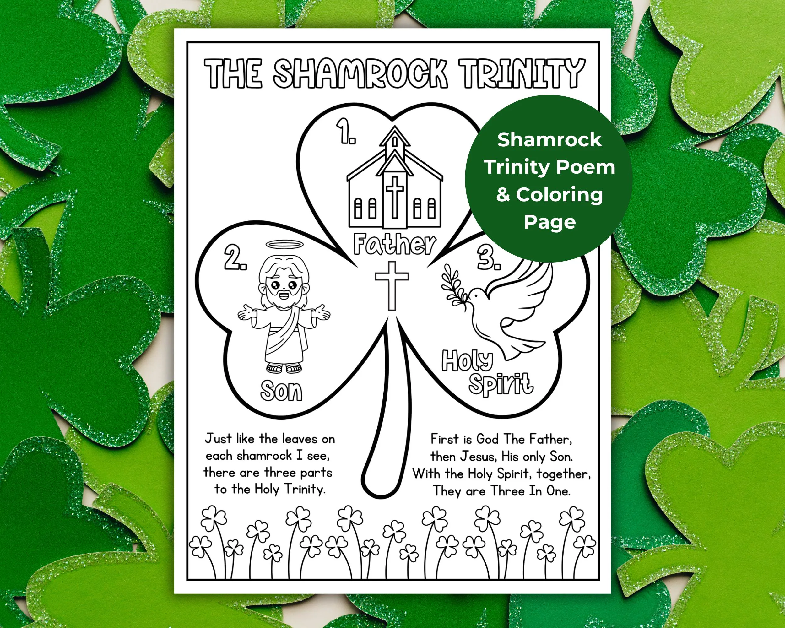 St Patricks Day Holy Trinity Coloring St Patricks Day Holy Trinity Coloring