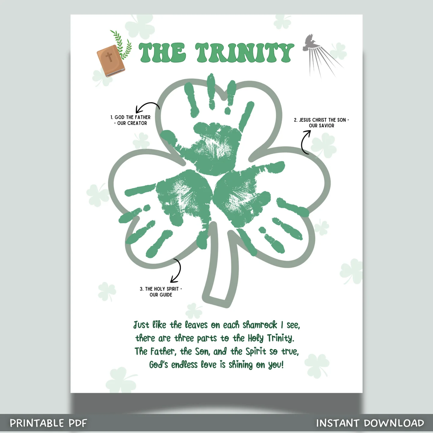 free printable shamrock trinity free printable shamrock trinity