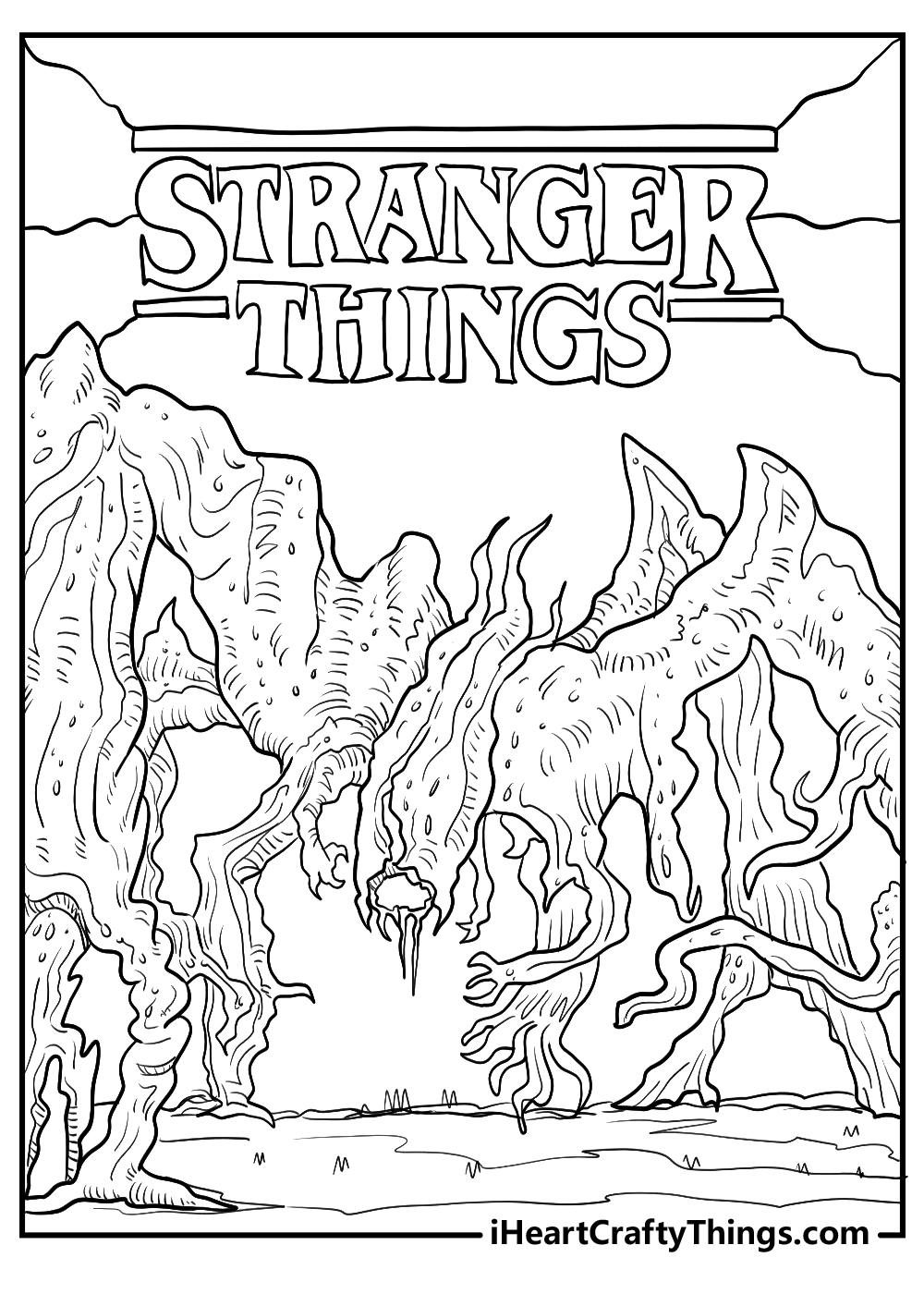 Stranger Things Coloring Pages Stranger Things Coloring Pages