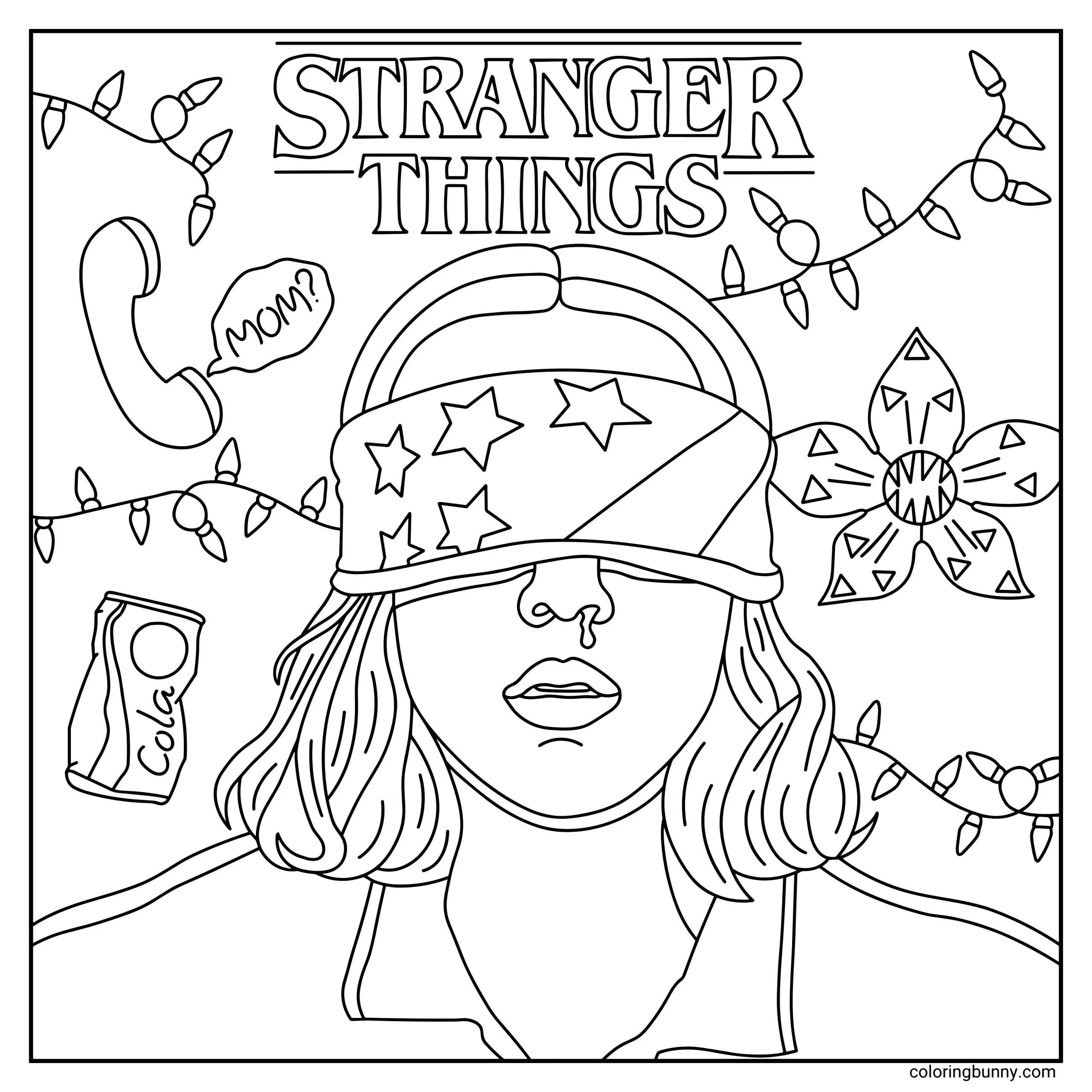 Stranger Things Coloring Pages