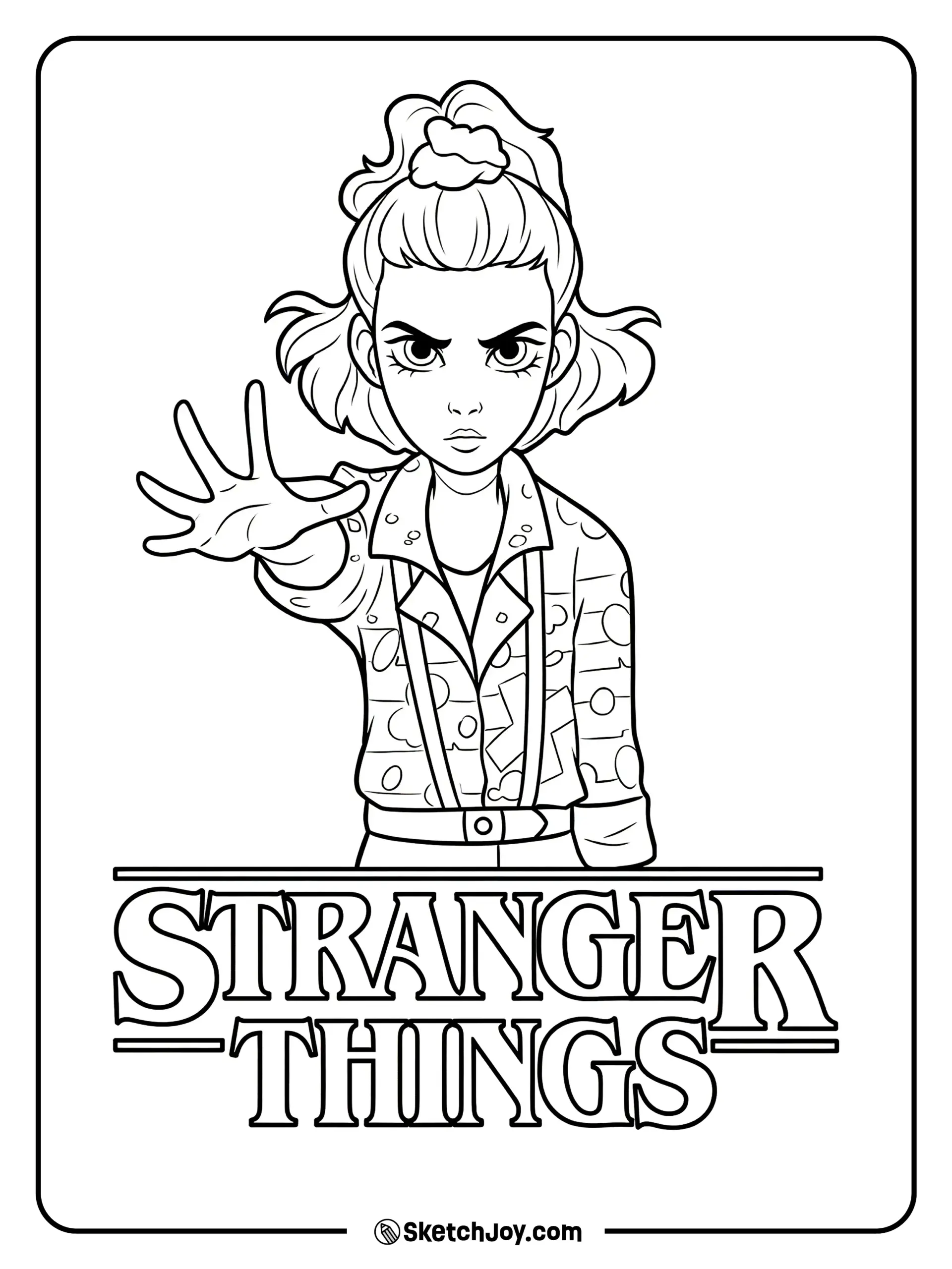 Stranger Things Coloring Pages Stranger Things Coloring Pages