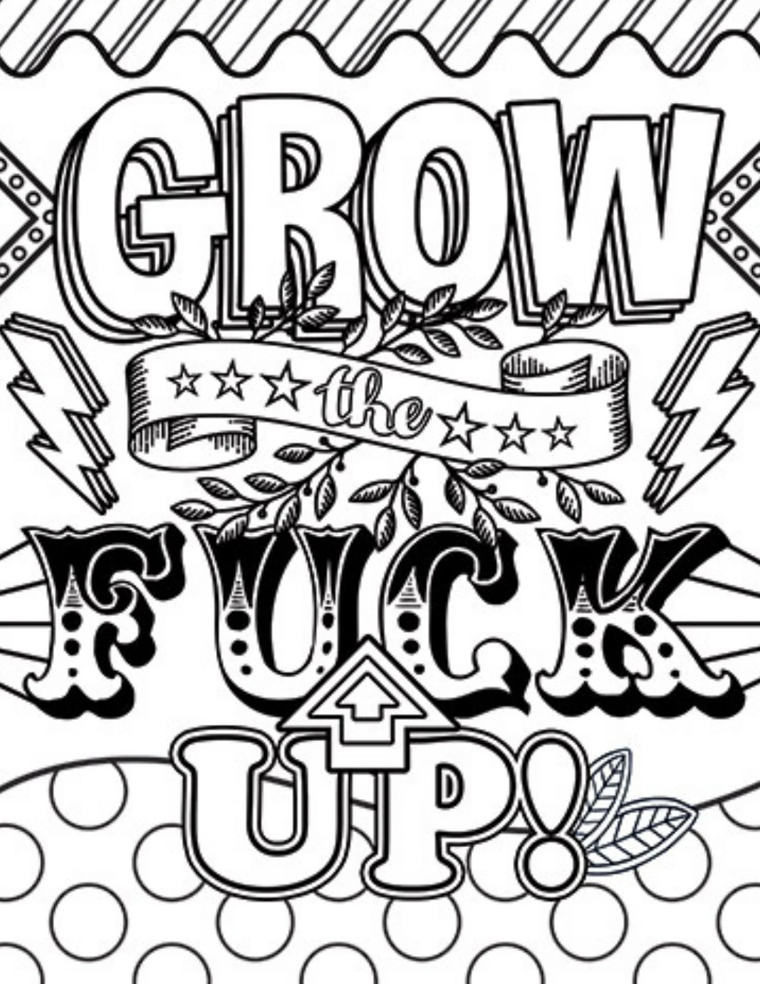 Swear Word Coloring Book 40 Page Adult