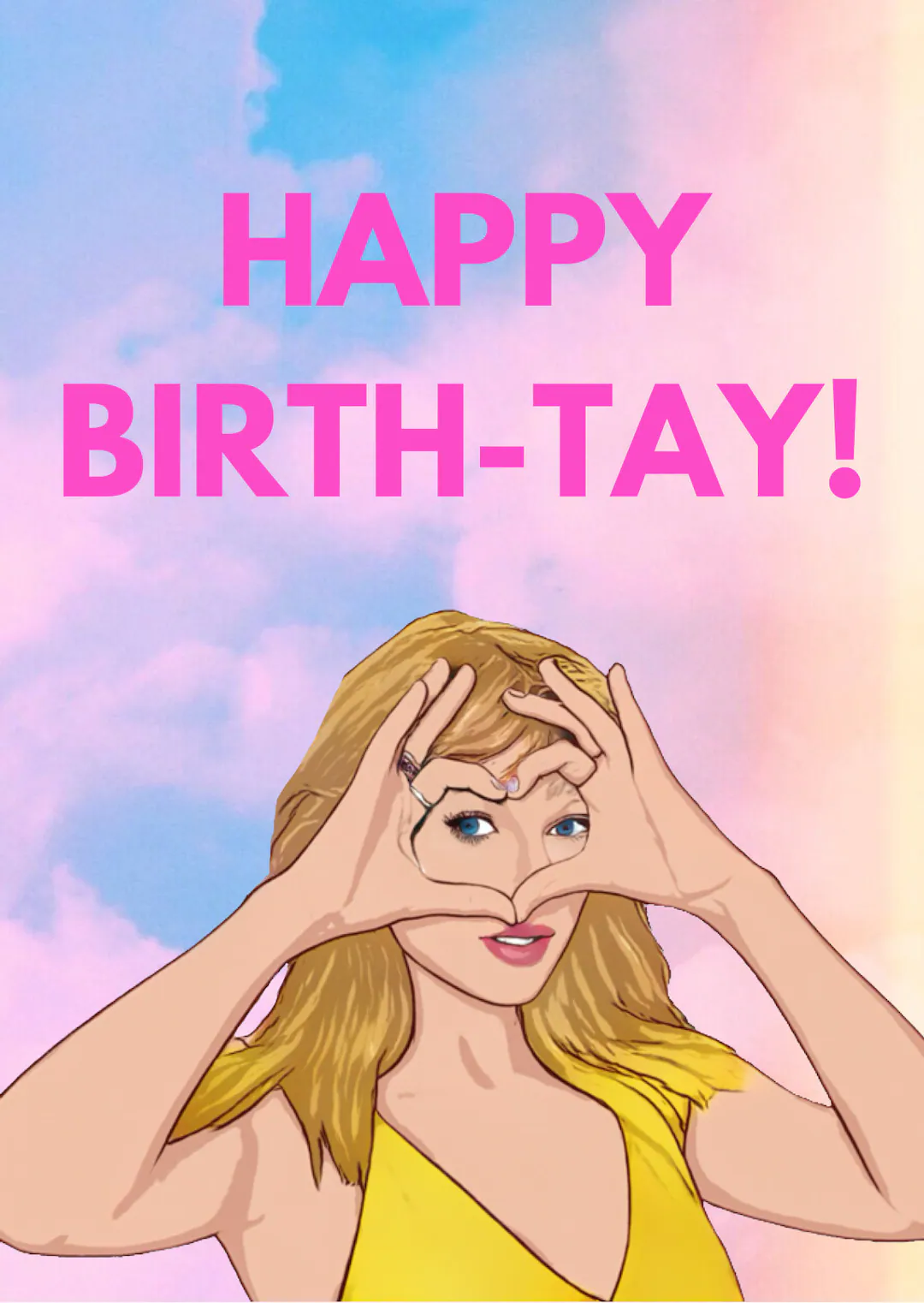 Taylor Swift Printable Birthday Day Card