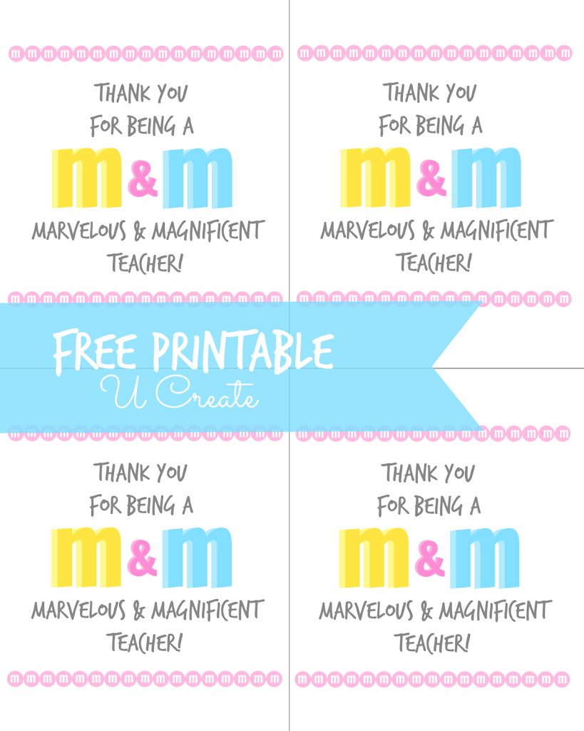 Teacher Appreciation Printable