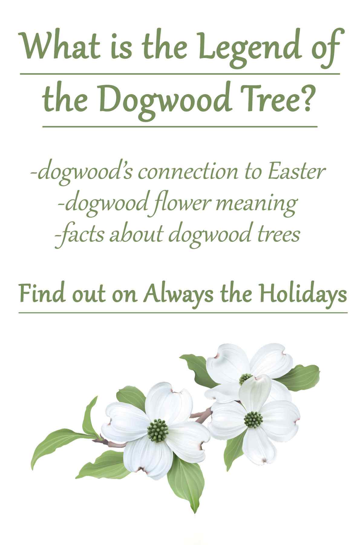 The Legend Of The Dogwood Tree