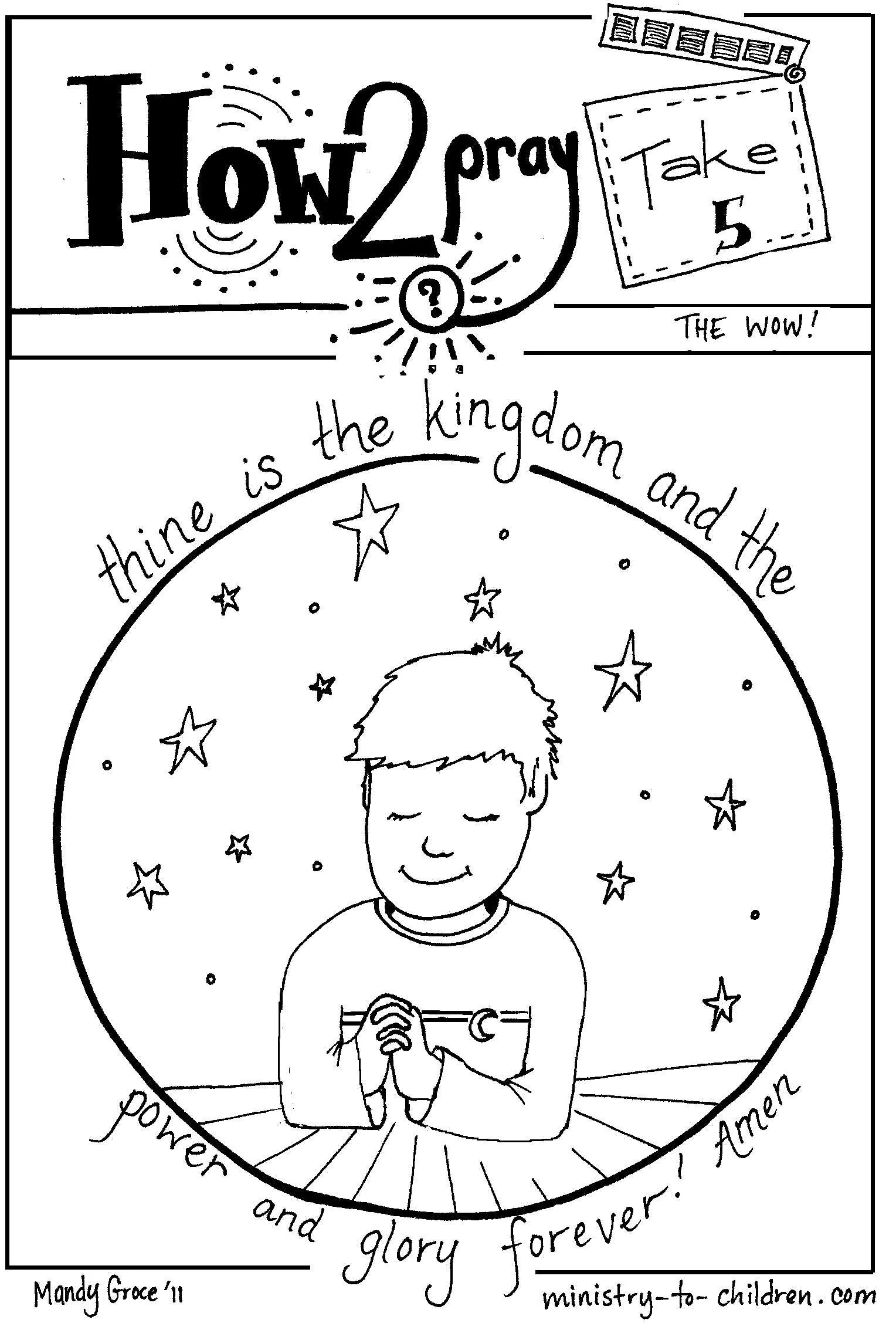 The Lords Prayer Coloring Book For Kids Free 5 Pages