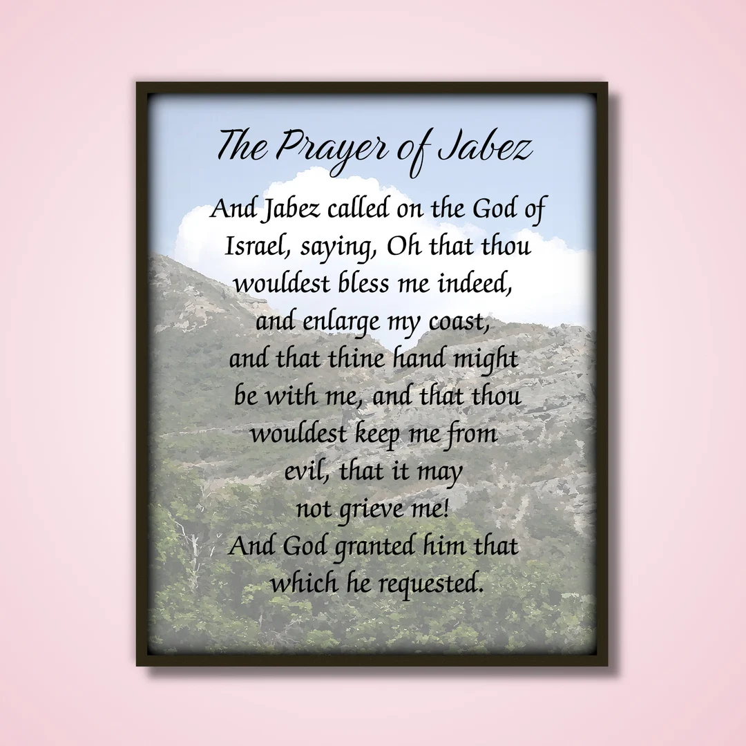 The Prayer Of Jabez Printable Bible The Prayer Of Jabez Printable Bible