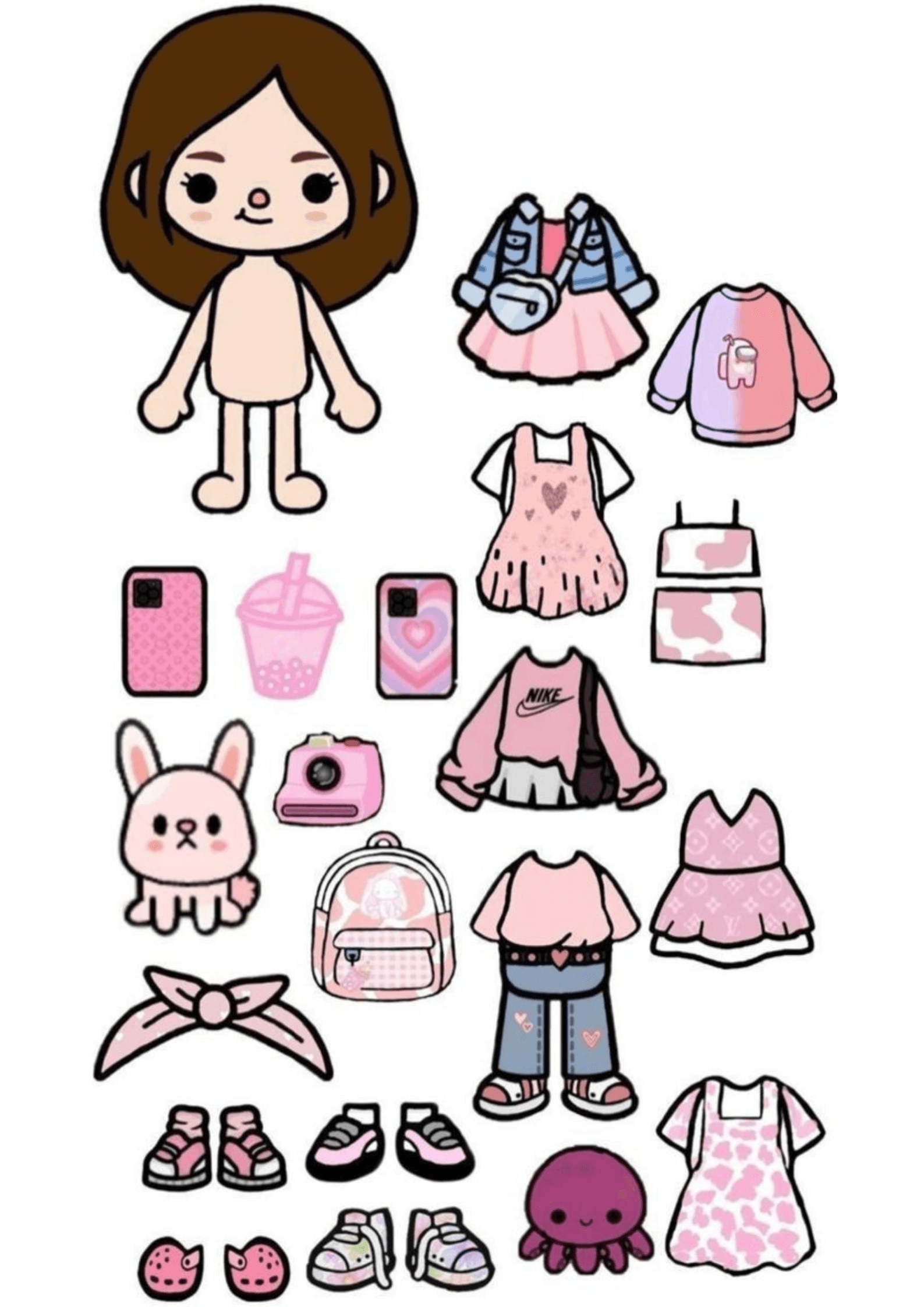 Toca Boca Printable Paper Doll