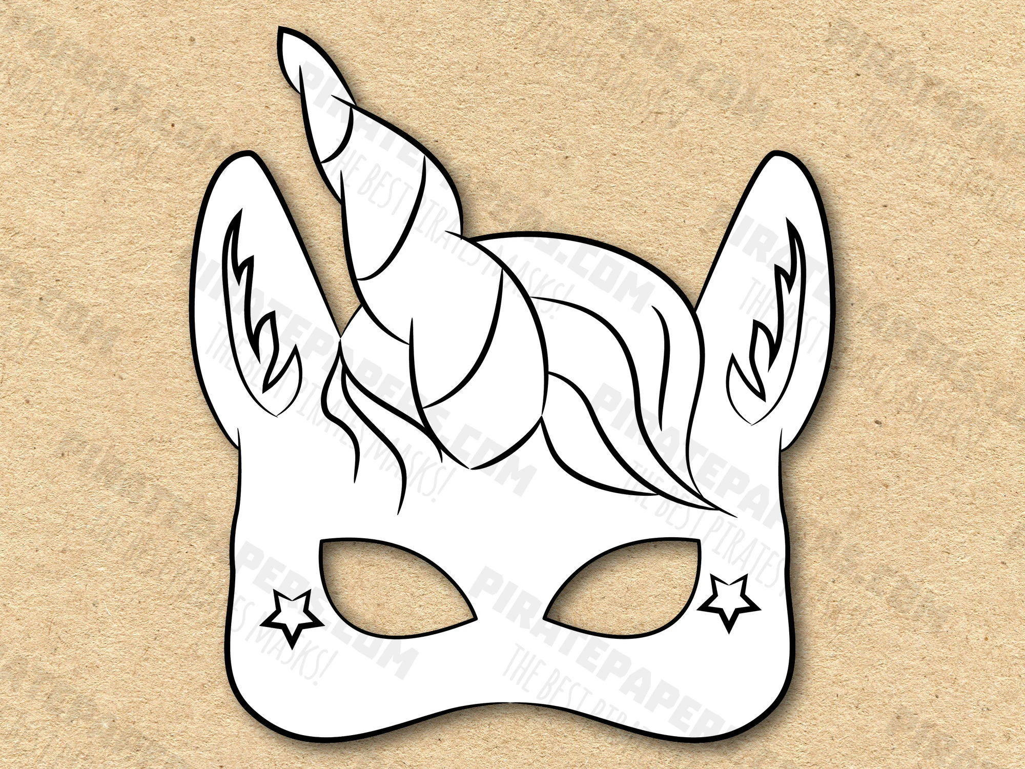 free printable unicorn mask template