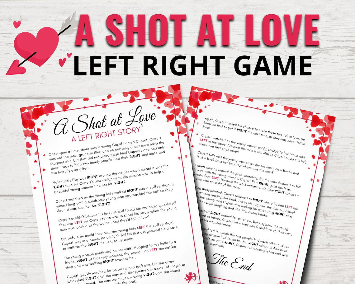 free printable left right valentine game free printable left right valentine game