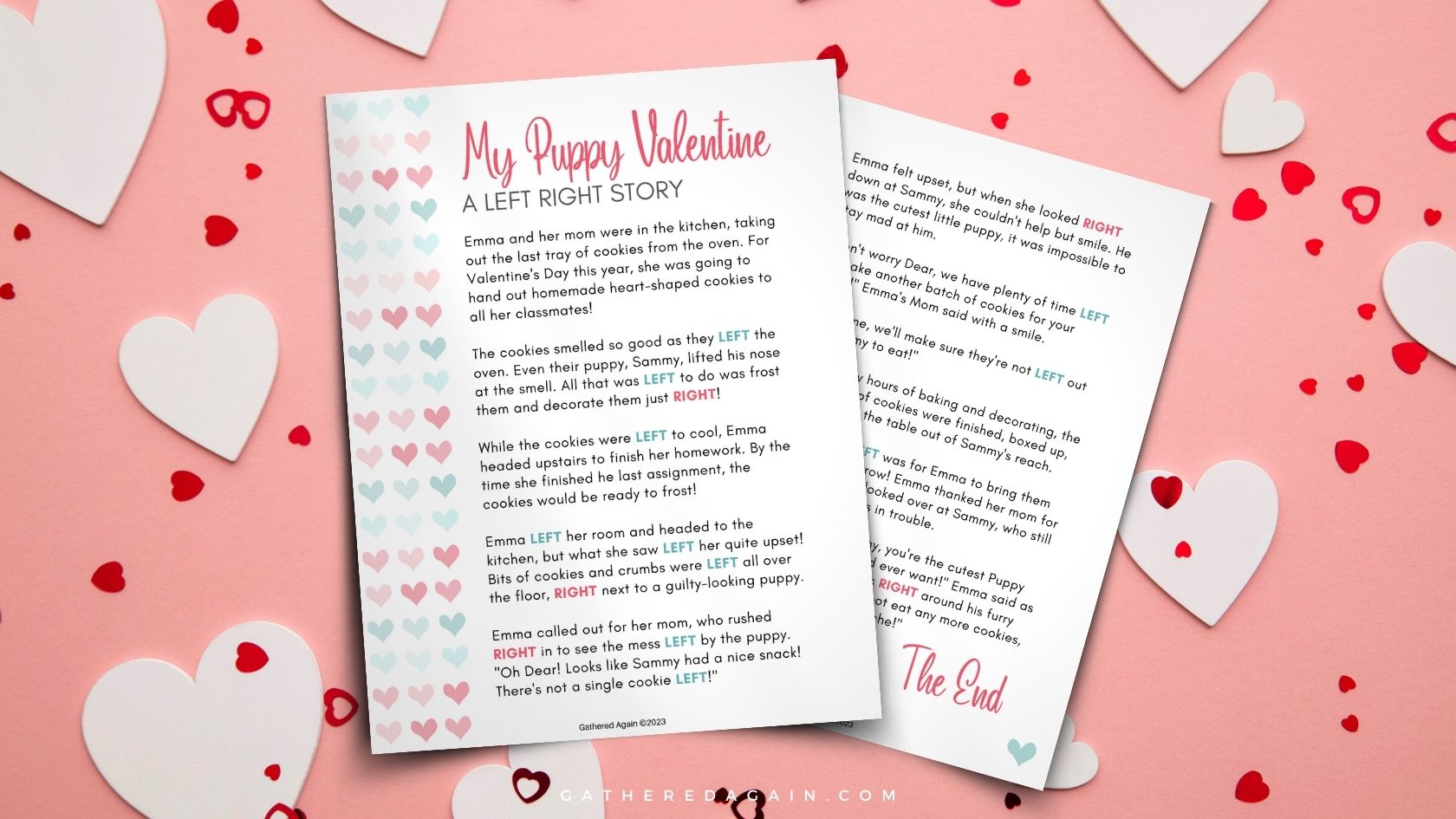 Valentine Left Right Game Valentine Left Right Game