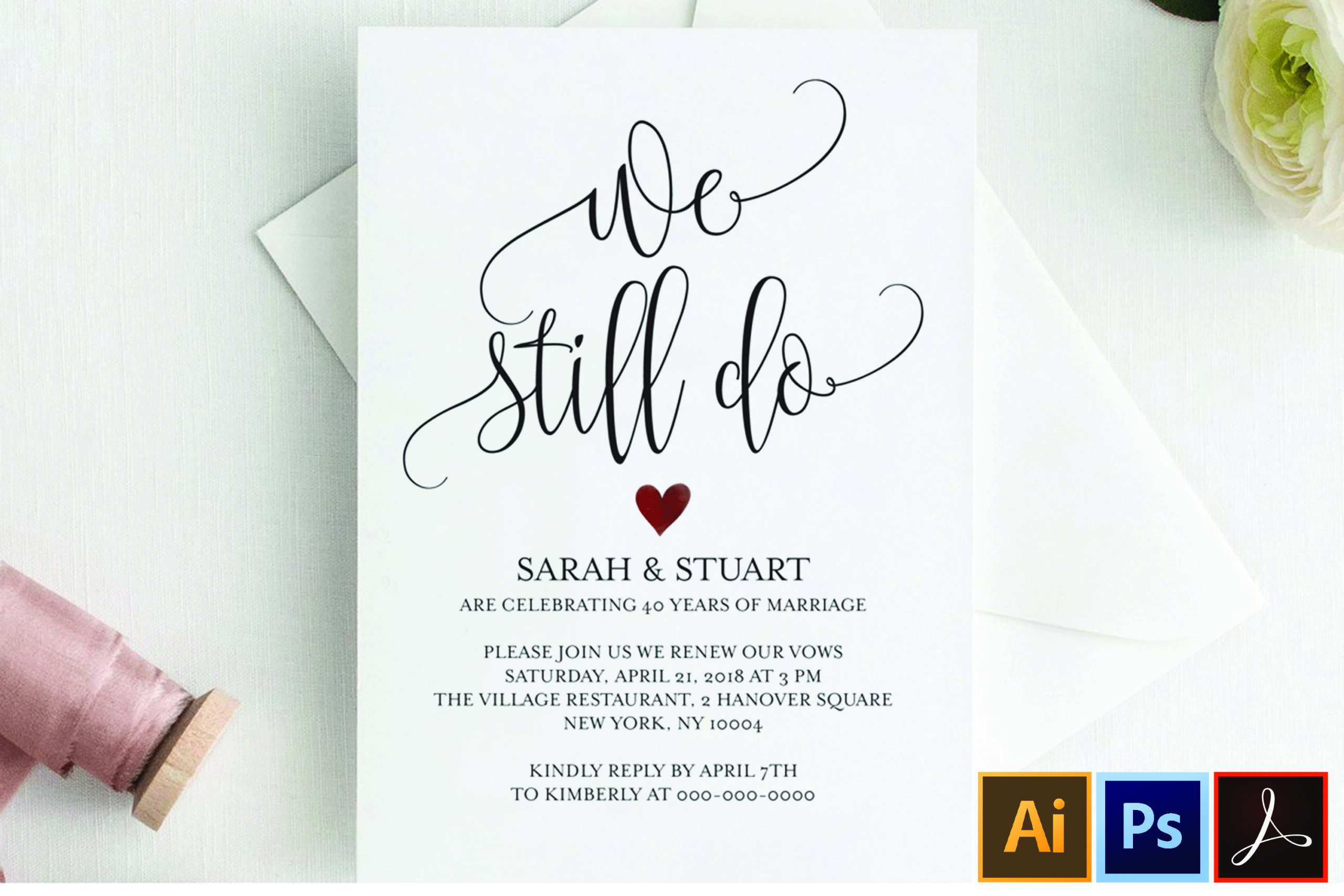 Wedding Vow Renewal Invitation Template Wedding Vow Renewal Invitation Template