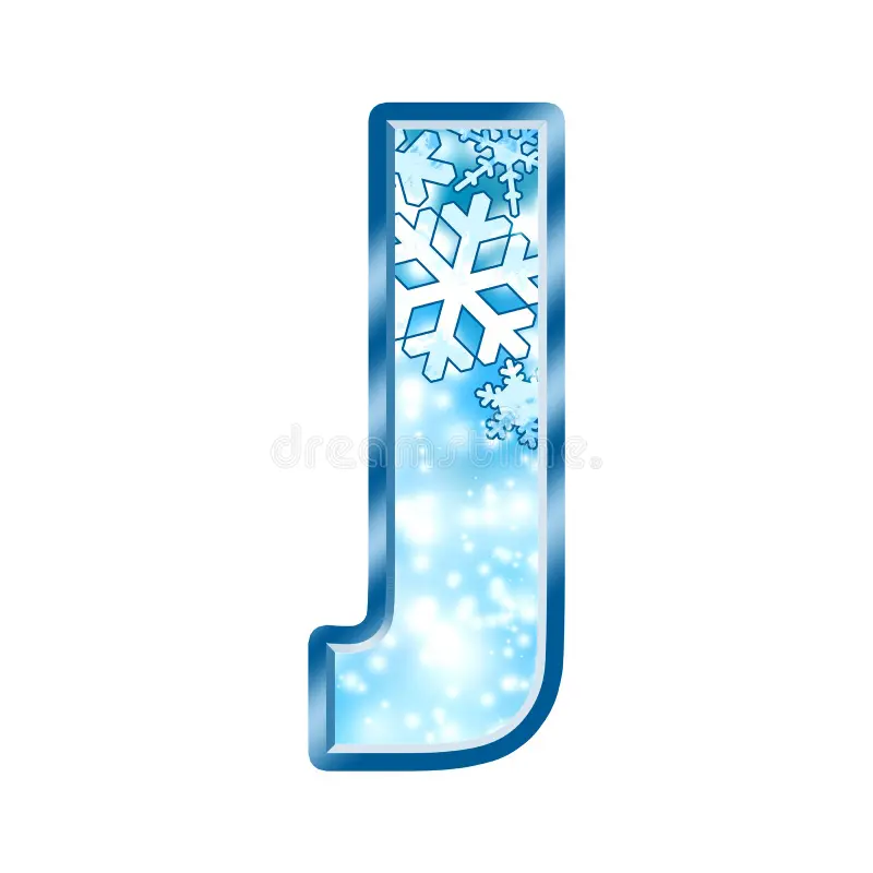 Winter Alphabet Letter J Winter Alphabet Letter J
