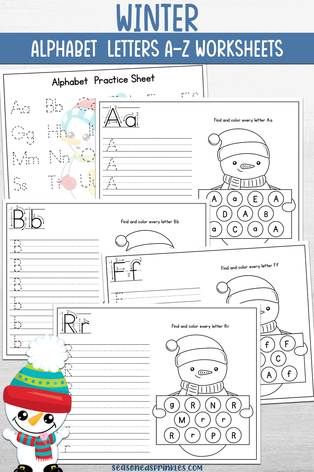 free printable winter alphabet letters free printable winter alphabet letters
