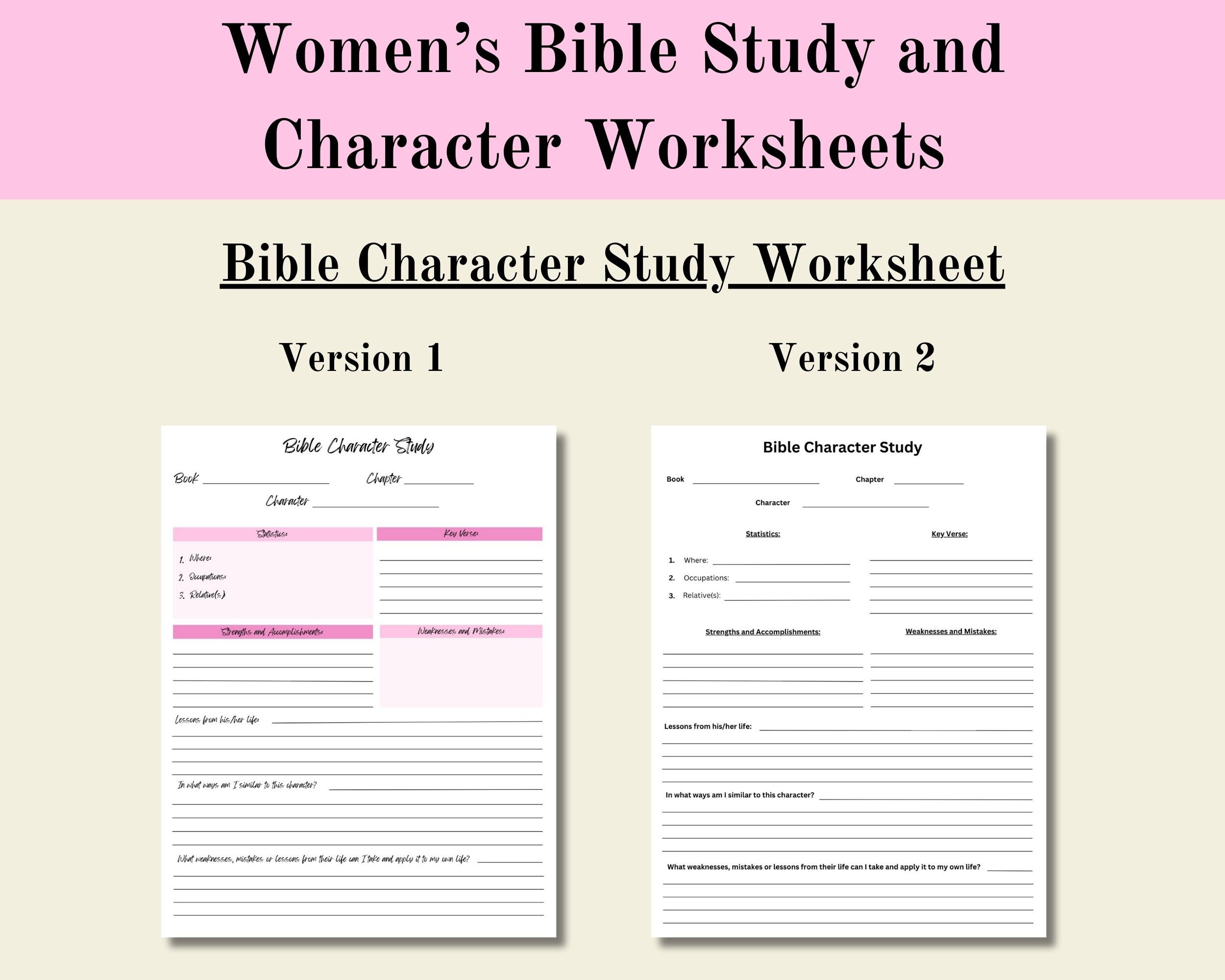 Womens Bible Study And Character