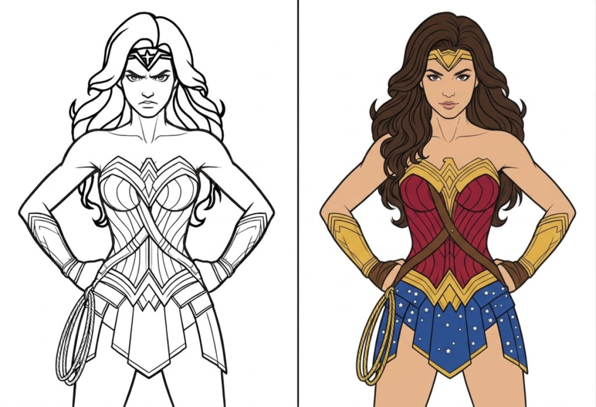Wonder Woman Coloring Pages 11047