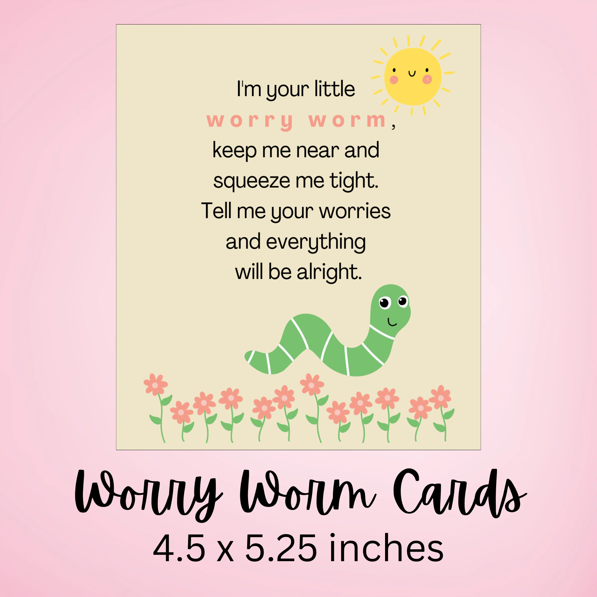 Worry Worm Tags Worry Worm Cards Worry Worm Tags Worry Worm Cards