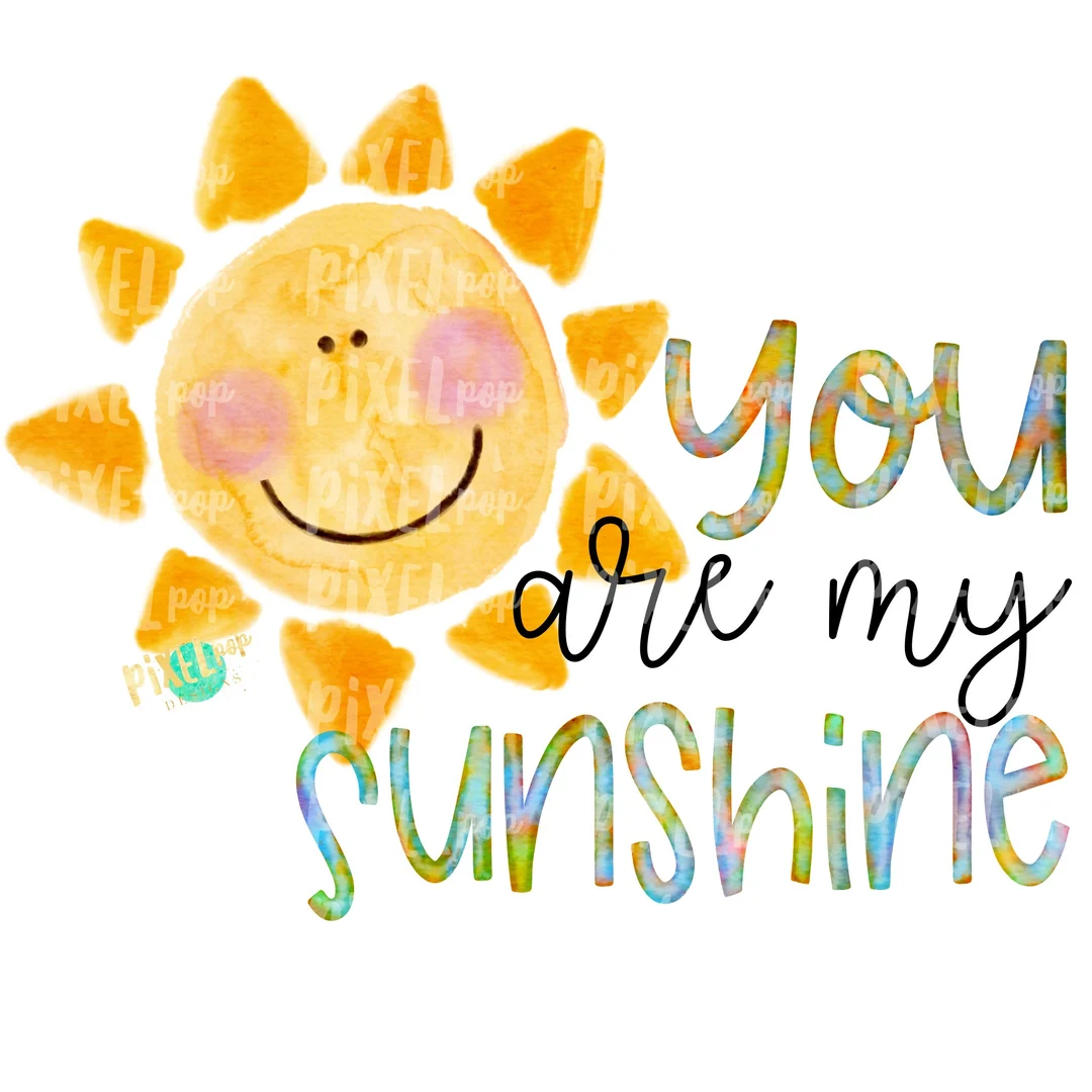 You Are My Sunshine Watercolor Sun You Are My Sunshine Watercolor Sun