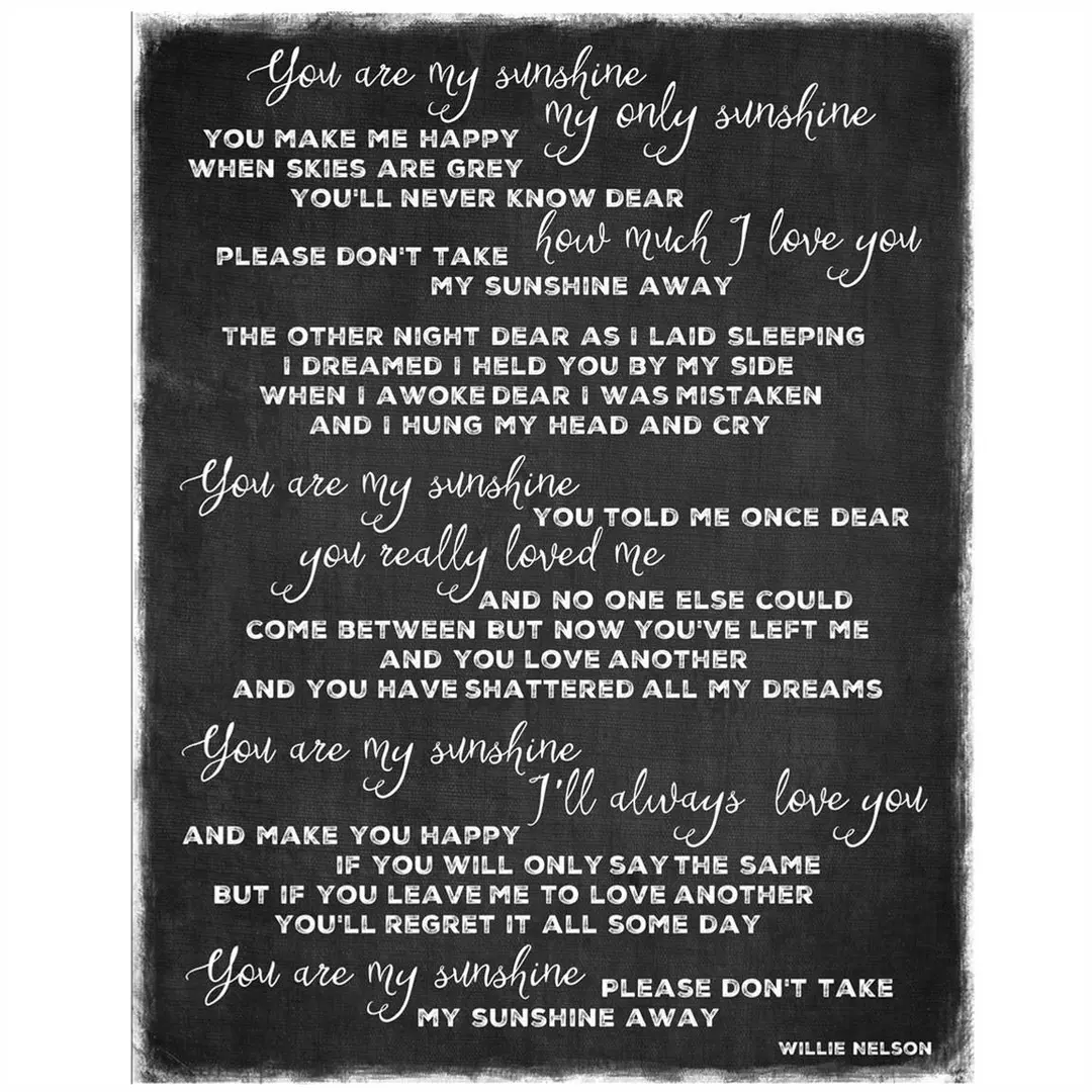 You Are My Sunshine Willie Nelson Song You Are My Sunshine Willie Nelson Song