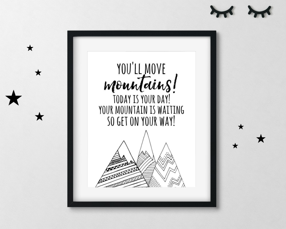 Youll Move Mountains Free Printable Youll Move Mountains Free Printable