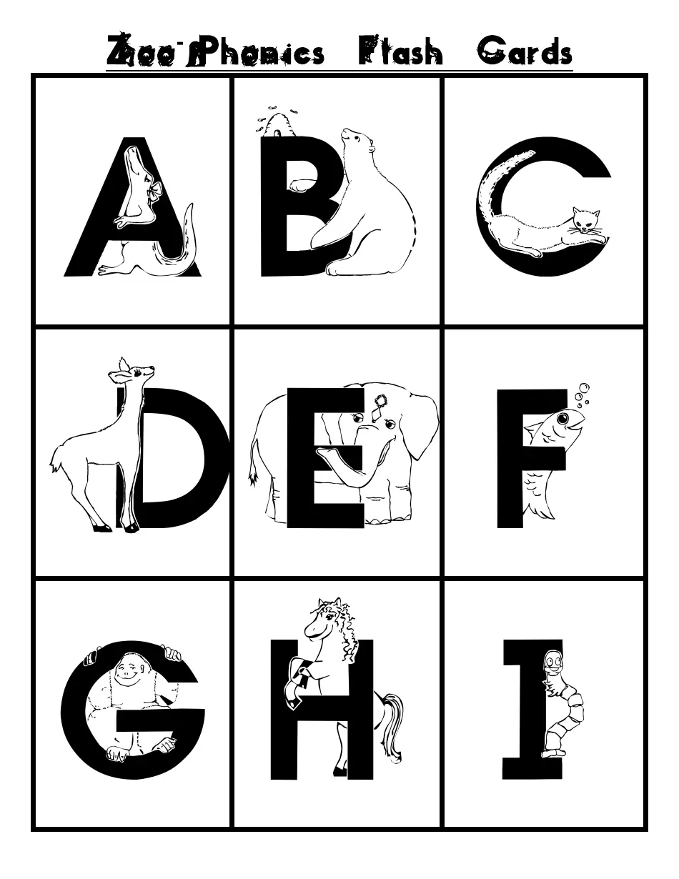 Zoo Phonics Flash Cards Zoo Phonics Flash Cards